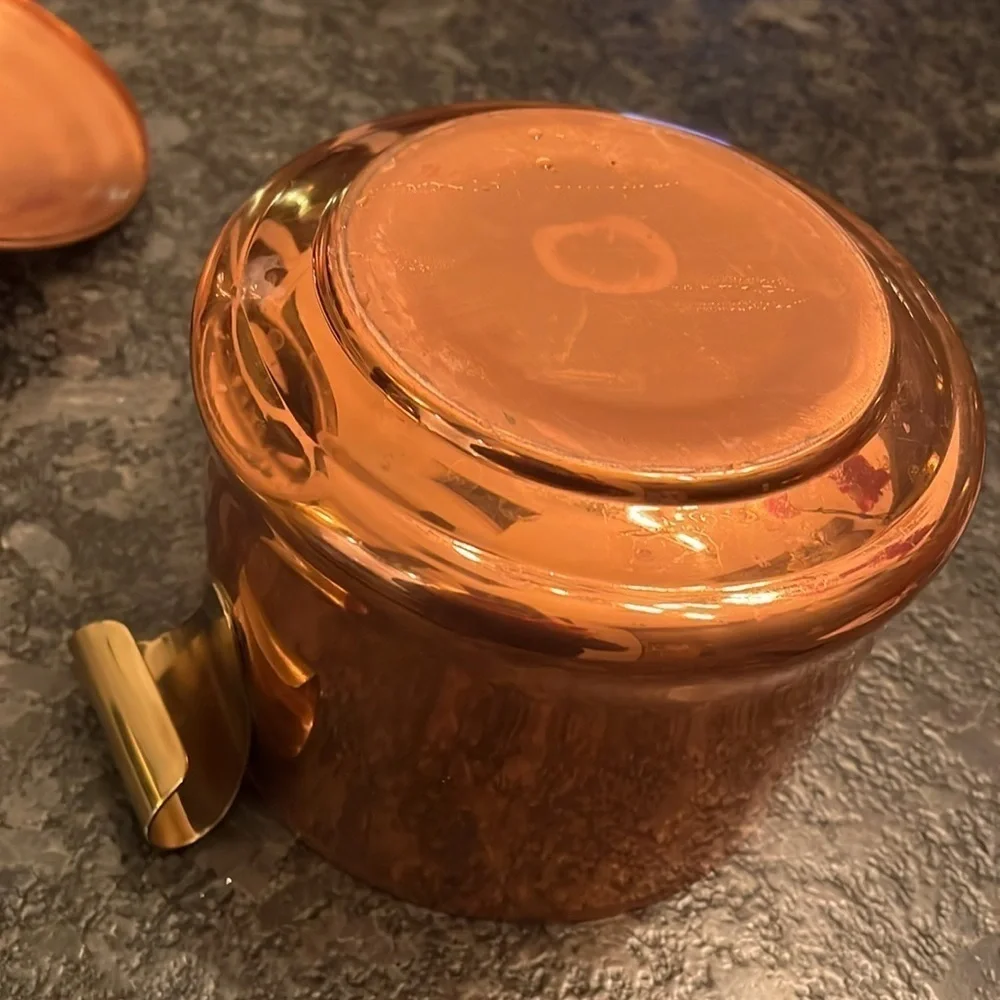 Vintage 3QT Copper Pot with Lid